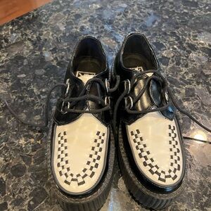 TUK Black And White Shoes